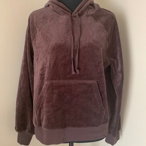 J Crew Velour Hoodie Size S